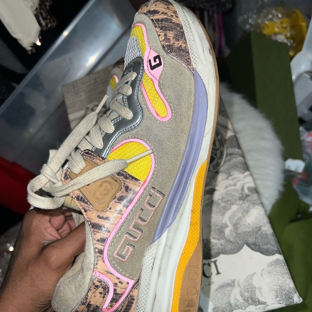 Gucci Sneakers , Worn A Few Times .